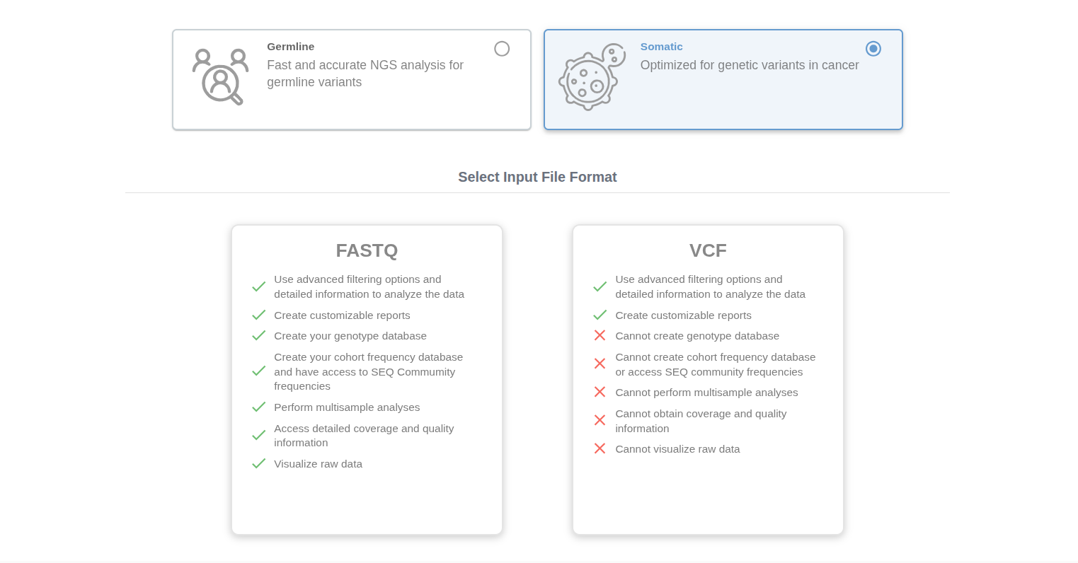 Somatic upload page